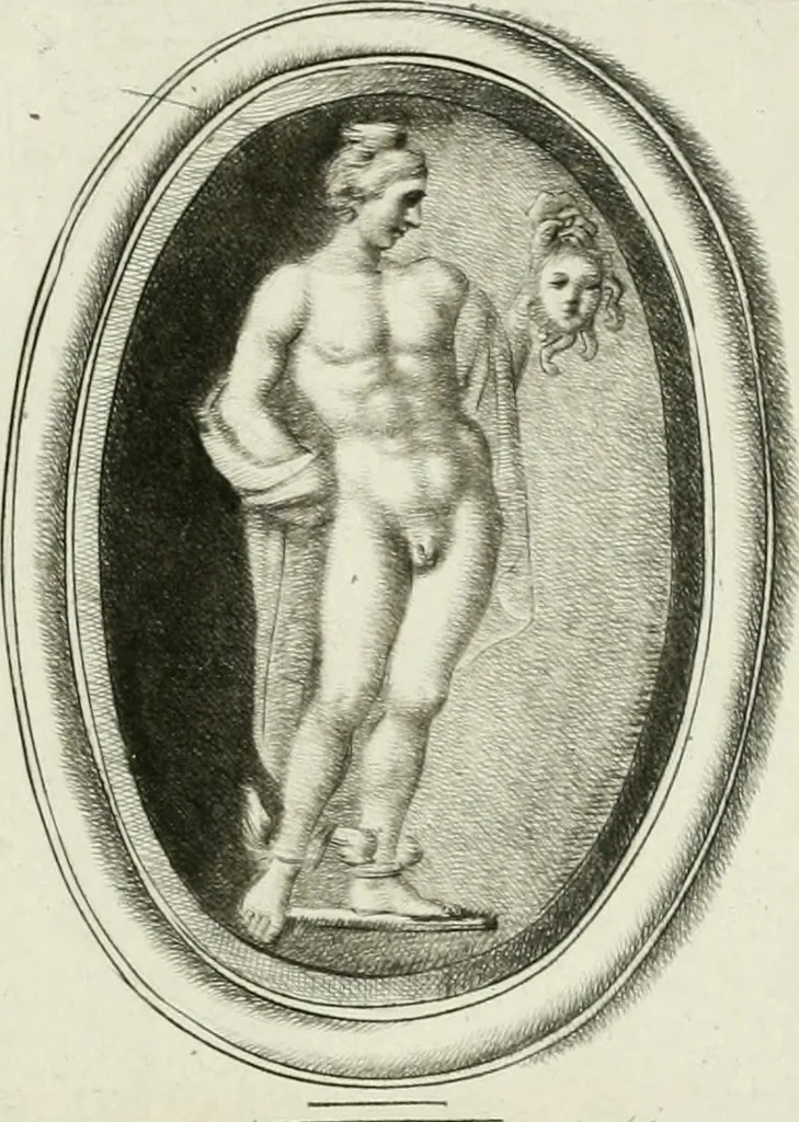 An illustration from A select collection of drawings from curious antique gems : most of them in the possession of the nobility and gentry of this kingdom : etched after the manner of Rembrandt, 1768, leaf 112
