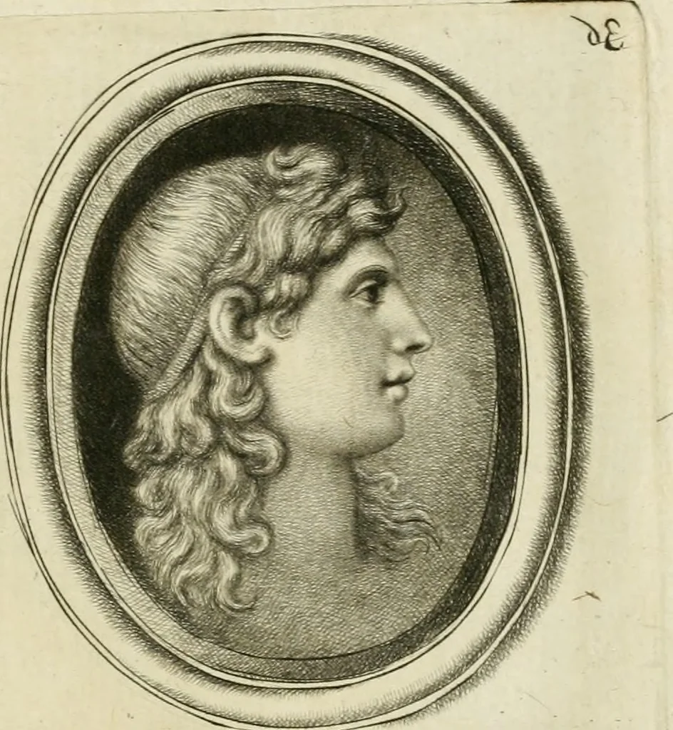 An illustration from A select collection of drawings from curious antique gems : most of them in the possession of the nobility and gentry of this kingdom : etched after the manner of Rembrandt, 1768, leaf 122