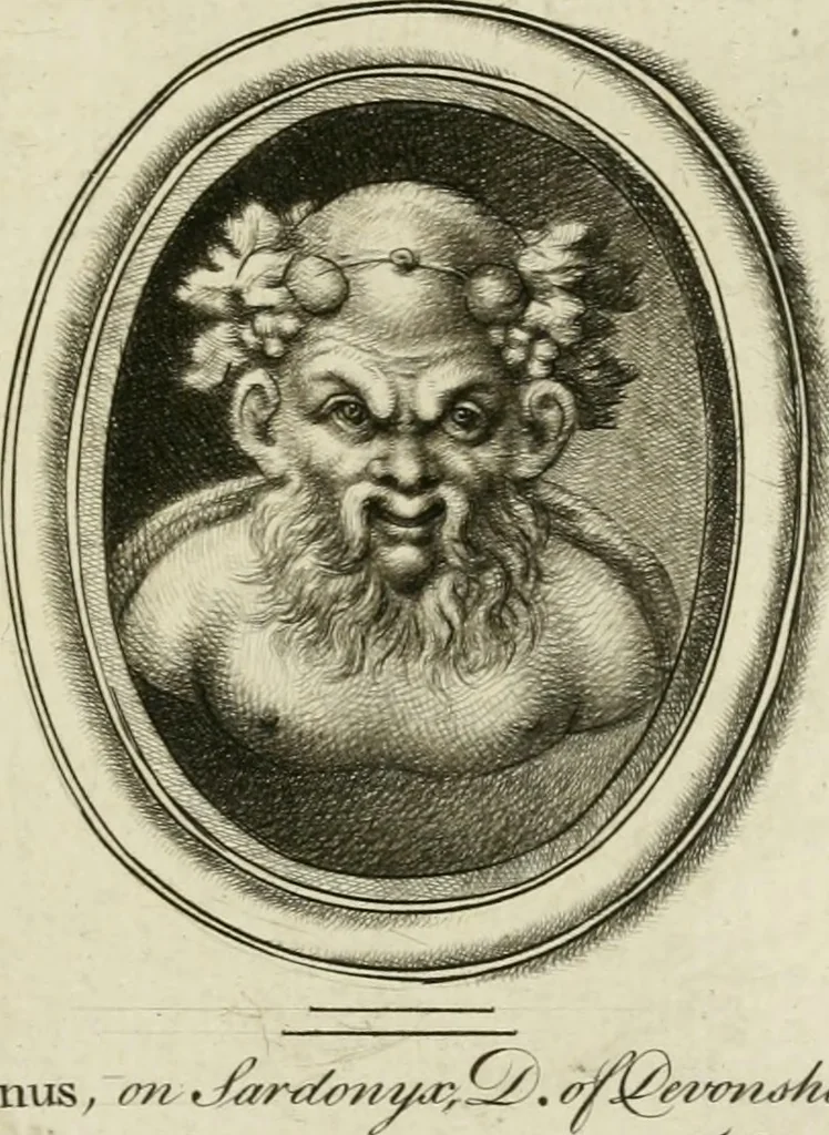 An illustration from A select collection of drawings from curious antique gems : most of them in the possession of the nobility and gentry of this kingdom : etched after the manner of Rembrandt, 1768, leaf 44
