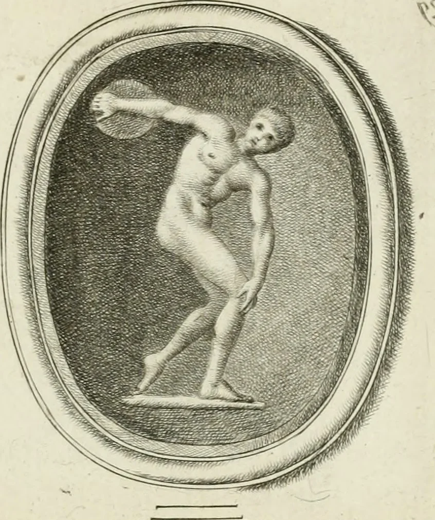 An illustration from A select collection of drawings from curious antique gems : most of them in the possession of the nobility and gentry of this kingdom : etched after the manner of Rembrandt, 1768, leaf 62