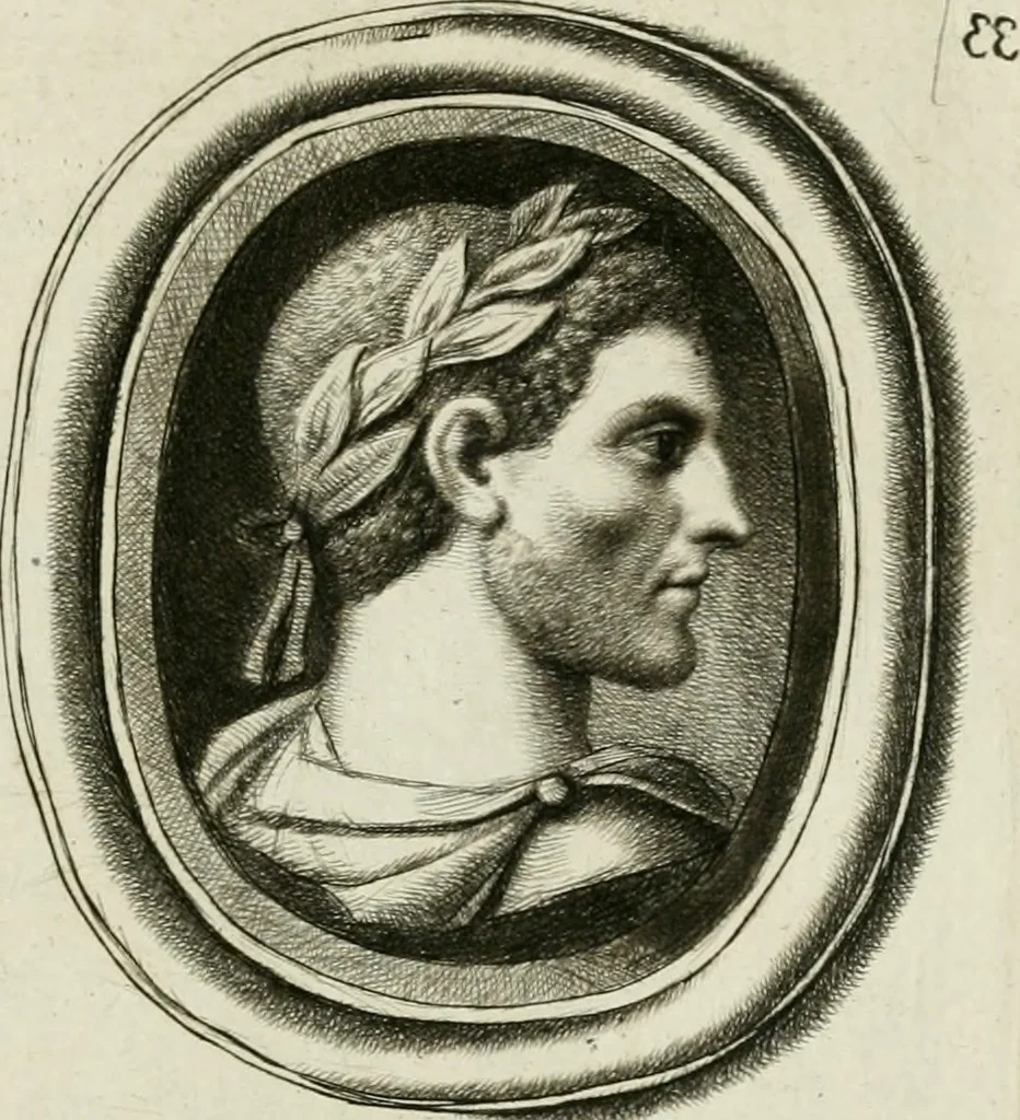 An illustration from A select collection of drawings from curious antique gems : most of them in the possession of the nobility and gentry of this kingdom : etched after the manner of Rembrandt, 1768, leaf 94
