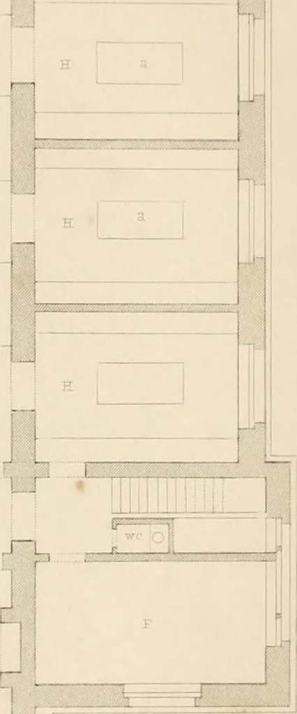 An illustration from Select designs for public buildings; consisting of plans, elevations, perspective views, sections, and details, of churches, chapels, schools, alms-houses, gas-works, markets, and other buildings erected for public purposes, 1842, leaf 146