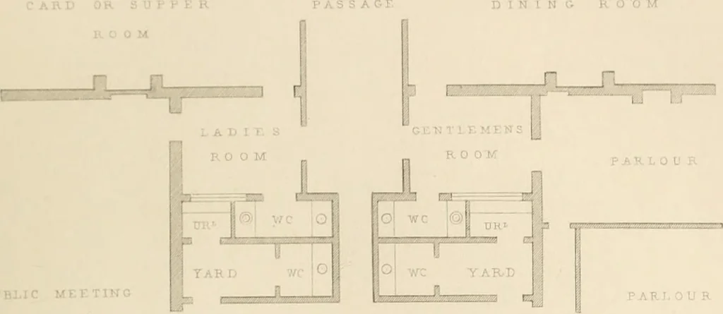 An illustration from Select designs for public buildings; consisting of plans, elevations, perspective views, sections, and details, of churches, chapels, schools, alms-houses, gas-works, markets, and other buildings erected for public purposes, 1842, leaf 156
