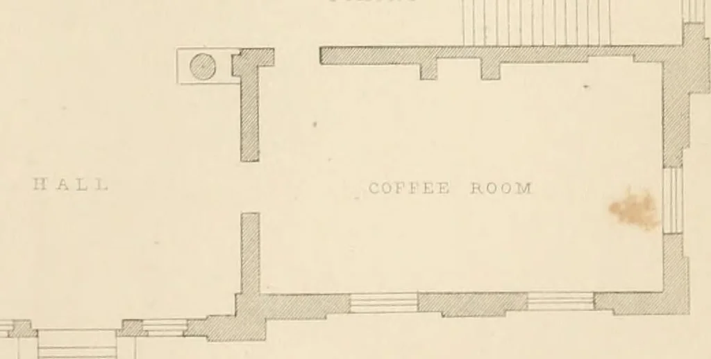 An illustration from Select designs for public buildings; consisting of plans, elevations, perspective views, sections, and details, of churches, chapels, schools, alms-houses, gas-works, markets, and other buildings erected for public purposes, 1842, leaf 156