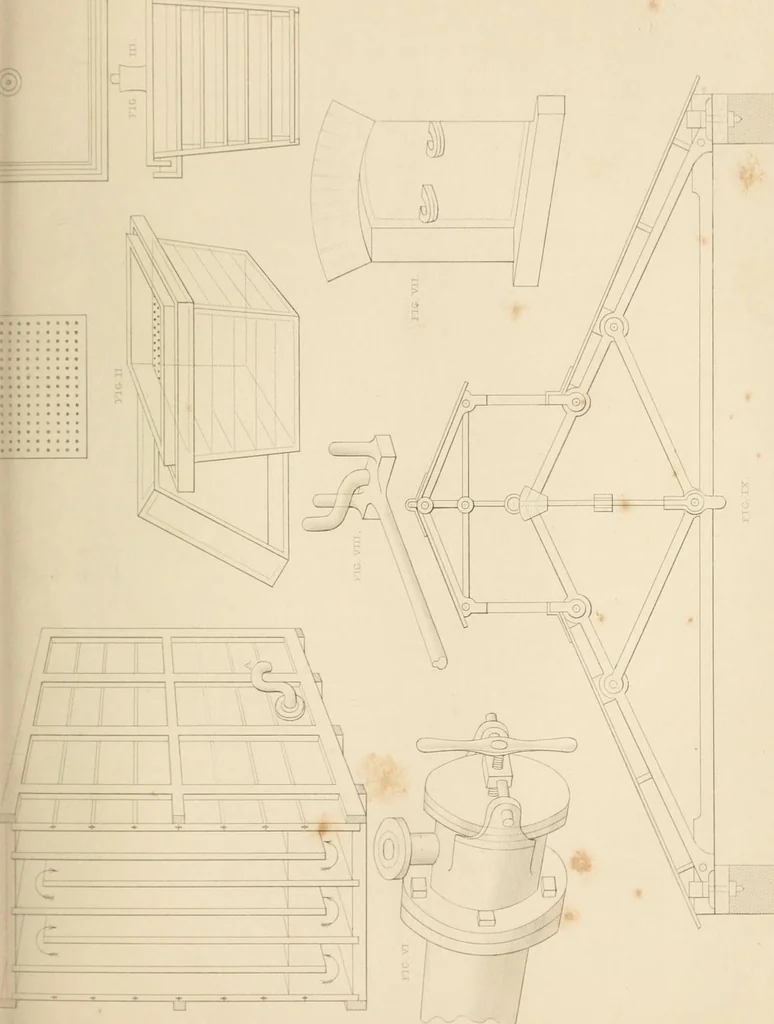An illustration from Select designs for public buildings; consisting of plans, elevations, perspective views, sections, and details, of churches, chapels, schools, alms-houses, gas-works, markets, and other buildings erected for public purposes, 1842, leaf 178
