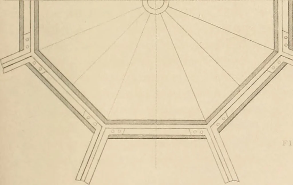 An illustration from Select designs for public buildings; consisting of plans, elevations, perspective views, sections, and details, of churches, chapels, schools, alms-houses, gas-works, markets, and other buildings erected for public purposes, 1842, leaf 238