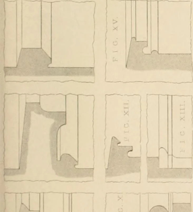 An illustration from Select designs for public buildings; consisting of plans, elevations, perspective views, sections, and details, of churches, chapels, schools, alms-houses, gas-works, markets, and other buildings erected for public purposes, 1842, leaf 260
