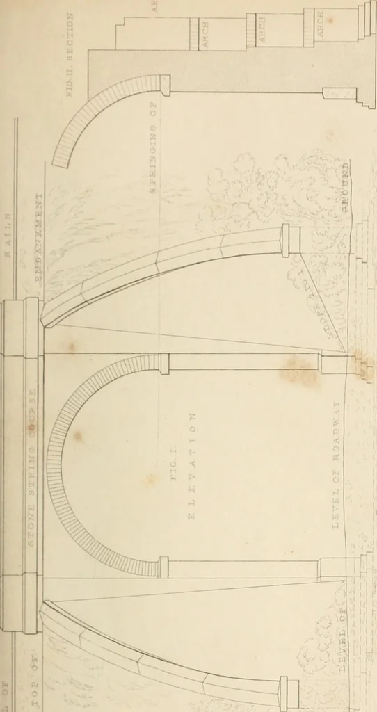 An illustration from Select designs for public buildings; consisting of plans, elevations, perspective views, sections, and details, of churches, chapels, schools, alms-houses, gas-works, markets, and other buildings erected for public purposes, 1842, leaf 56