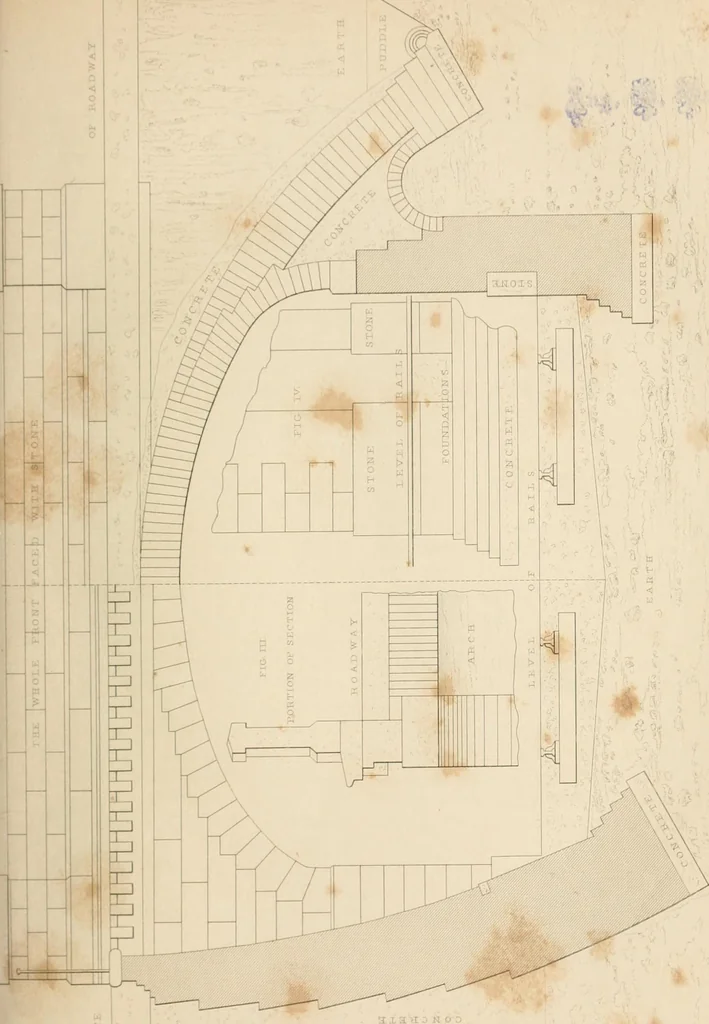 An illustration from Select designs for public buildings; consisting of plans, elevations, perspective views, sections, and details, of churches, chapels, schools, alms-houses, gas-works, markets, and other buildings erected for public purposes, 1842, leaf 58