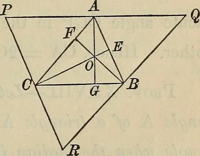 An illustration from Selected propositions in geometrical constructions and applications of algebra to geometry. Being a key to the appendix of Davies' Legendre, 1875, leaf 26