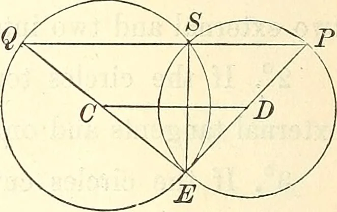 An illustration from Selected propositions in geometrical constructions and applications of algebra to geometry. Being a key to the appendix of Davies' Legendre, 1875, leaf 31
