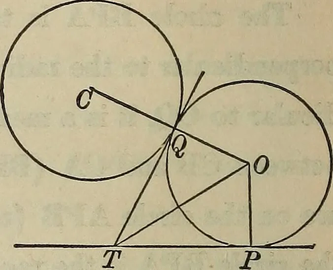 An illustration from Selected propositions in geometrical constructions and applications of algebra to geometry. Being a key to the appendix of Davies' Legendre, 1875, leaf 33