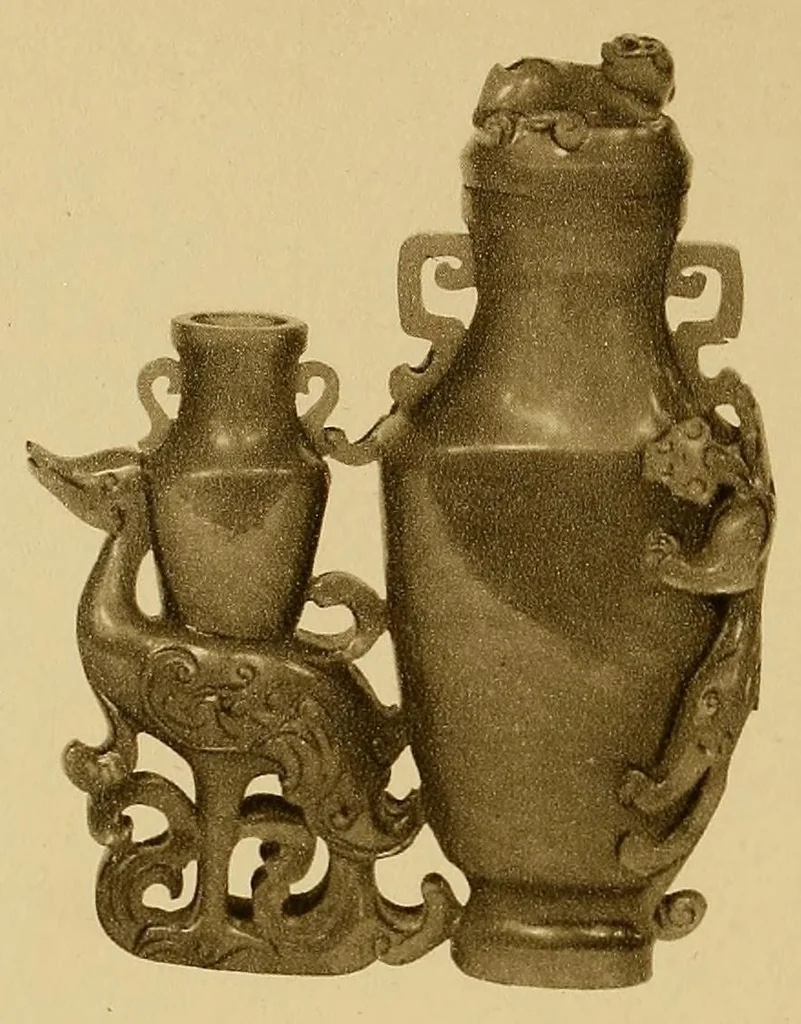 An illustration from A Selection of Chinese carvings : on view at Spink & Son's Galleries ... London, 1900, leaf 34