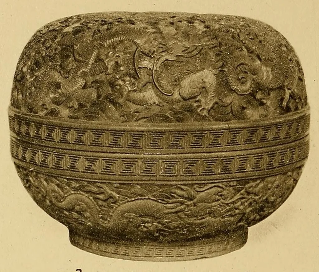 An illustration from A Selection of Chinese carvings : on view at Spink & Son's Galleries ... London, 1900, leaf 6
