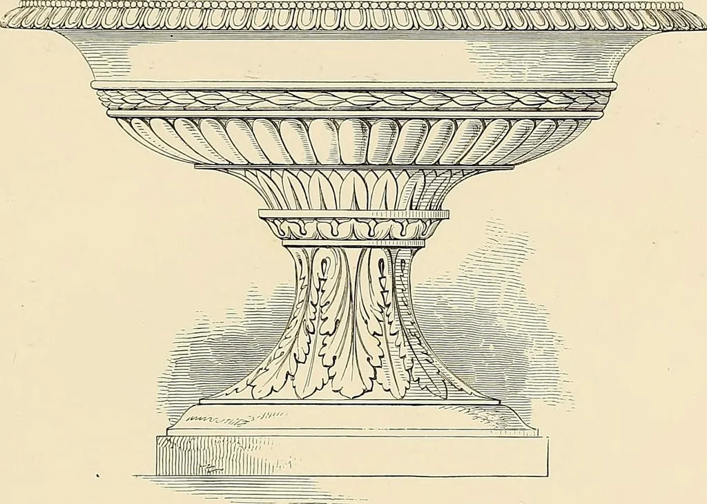An illustration from Selection of vases, statues, busts, &c., from terra-cottas. / by J. M. Blashfield., 1857, leaf 102