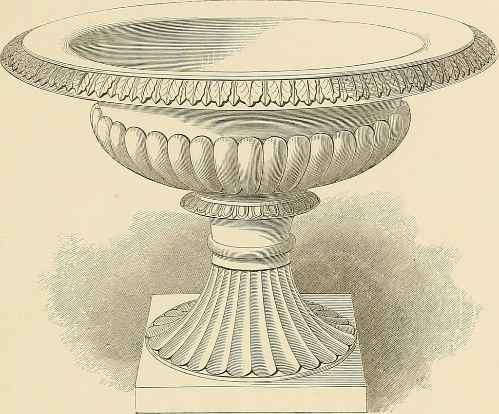 An illustration from Selection of vases, statues, busts, &c., from terra-cottas. / by J. M. Blashfield., 1857, leaf 104