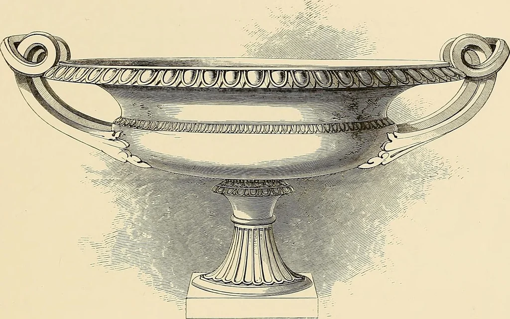 An illustration from Selection of vases, statues, busts, &c., from terra-cottas. / by J. M. Blashfield., 1857, leaf 110