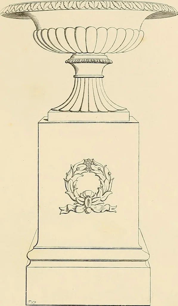 An illustration from Selection of vases, statues, busts, &c., from terra-cottas. / by J. M. Blashfield., 1857, leaf 118