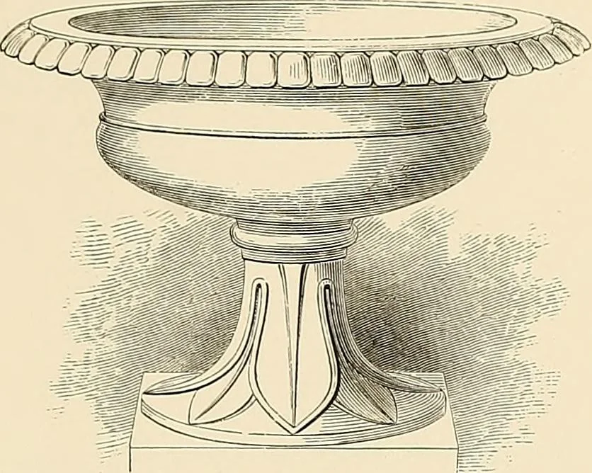 An illustration from Selection of vases, statues, busts, &c., from terra-cottas. / by J. M. Blashfield., 1857, leaf 122