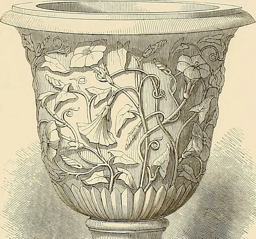 An illustration from Selection of vases, statues, busts, &c., from terra-cottas. / by J. M. Blashfield., 1857, leaf 130