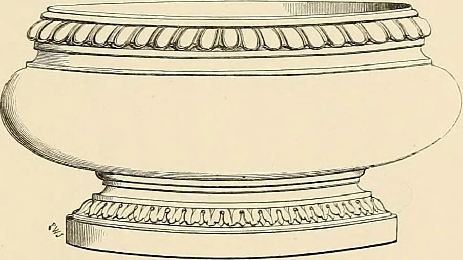 An illustration from Selection of vases, statues, busts, &c., from terra-cottas. / by J. M. Blashfield., 1857, leaf 136