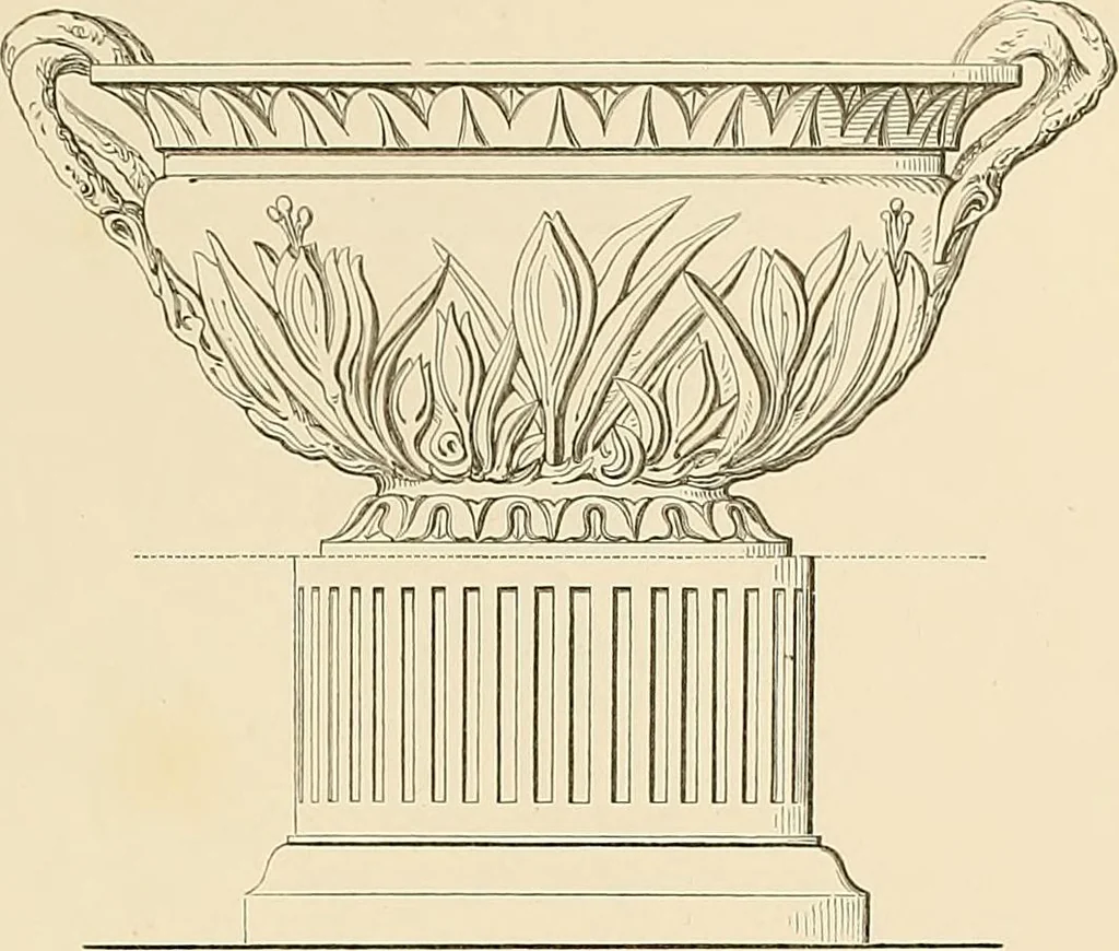 An illustration from Selection of vases, statues, busts, &c., from terra-cottas. / by J. M. Blashfield., 1857, leaf 138
