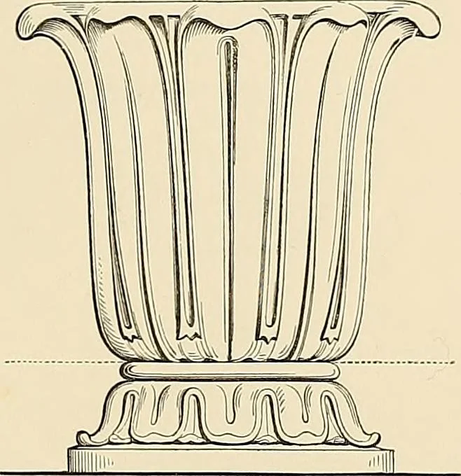 An illustration from Selection of vases, statues, busts, &c., from terra-cottas. / by J. M. Blashfield., 1857, leaf 140