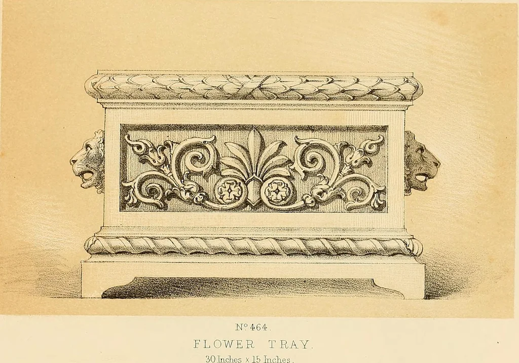 An illustration from Selection of vases, statues, busts, &c., from terra-cottas. / by J. M. Blashfield., 1857, leaf 150