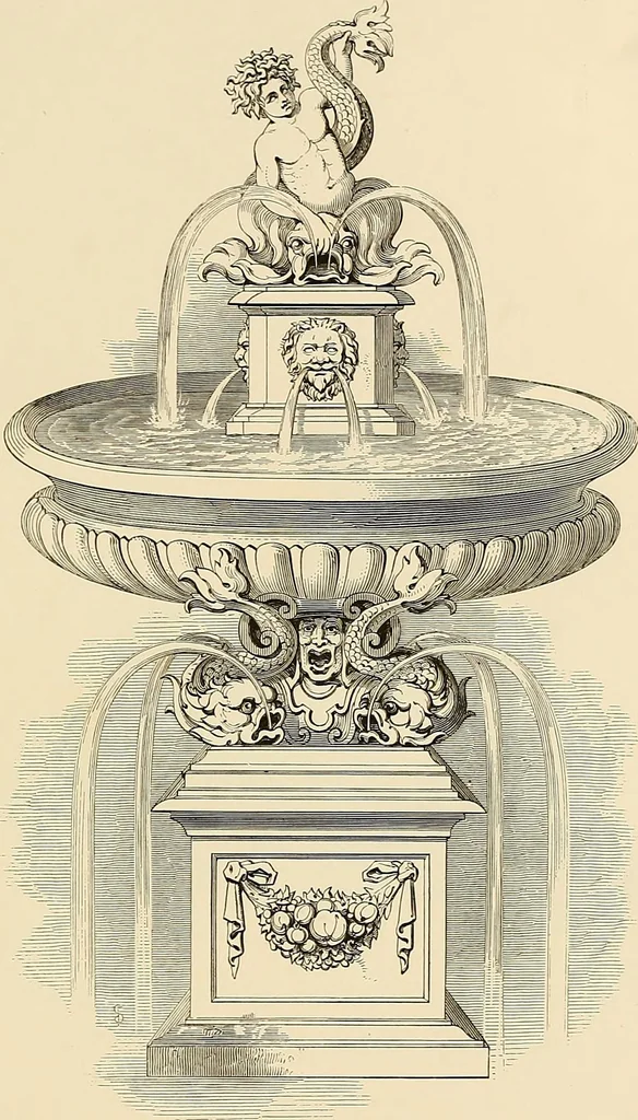An illustration from Selection of vases, statues, busts, &c., from terra-cottas. / by J. M. Blashfield., 1857, leaf 152