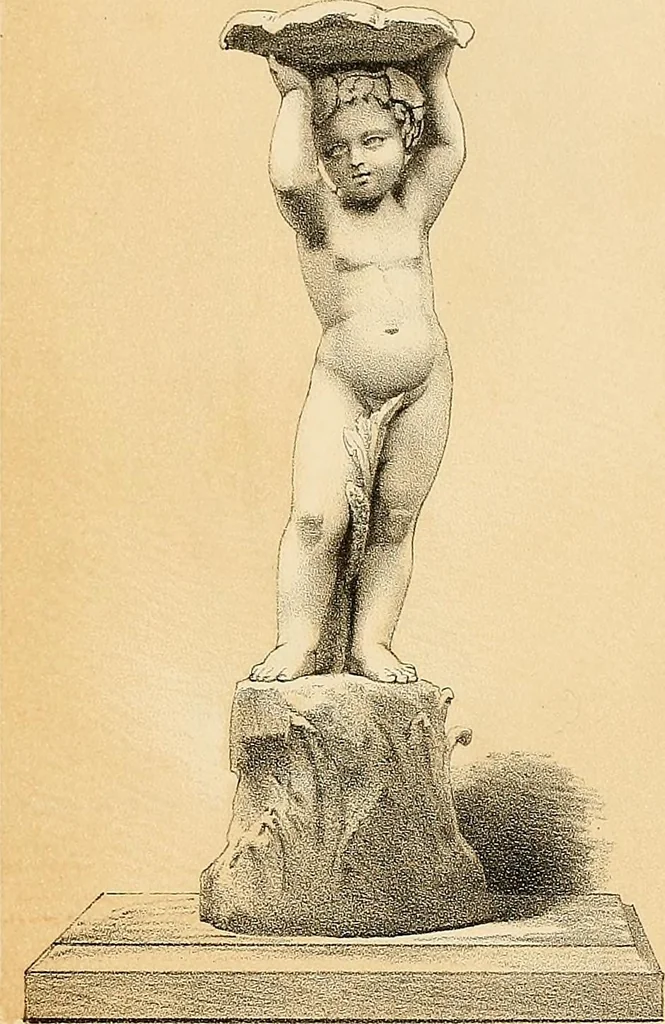 An illustration from Selection of vases, statues, busts, &c., from terra-cottas. / by J. M. Blashfield., 1857, leaf 160