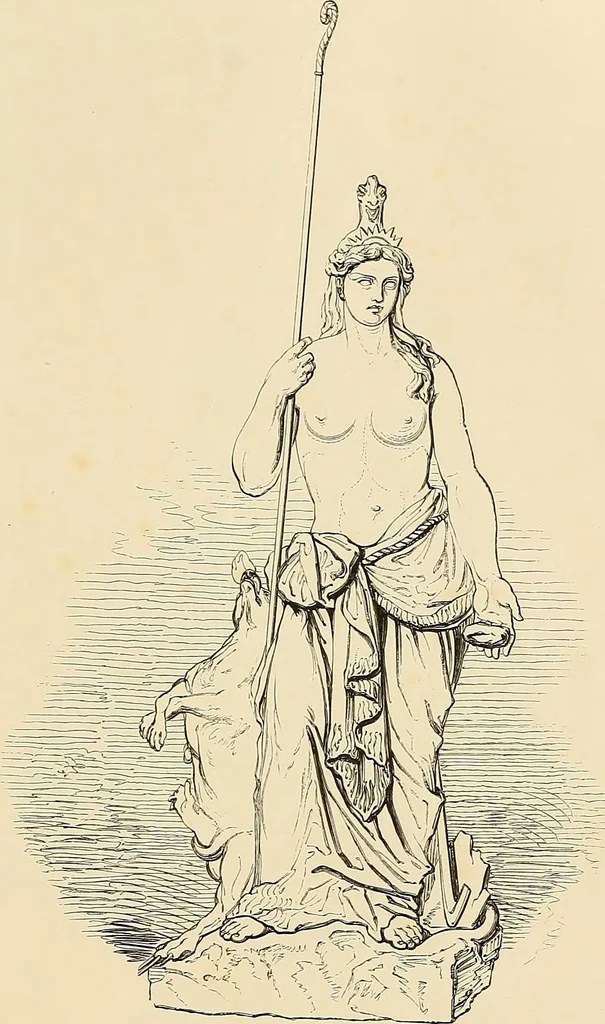 An illustration from Selection of vases, statues, busts, &c., from terra-cottas. / by J. M. Blashfield., 1857, leaf 172