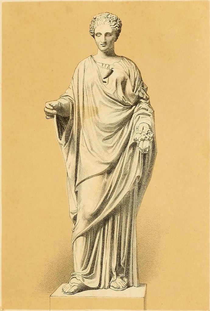 An illustration from Selection of vases, statues, busts, &c., from terra-cottas. / by J. M. Blashfield., 1857, leaf 176
