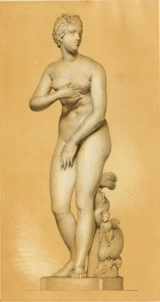 An illustration from Selection of vases, statues, busts, &c., from terra-cottas. / by J. M. Blashfield., 1857, leaf 192