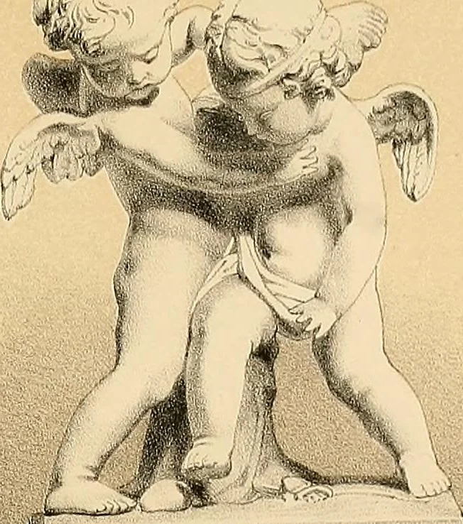 An illustration from Selection of vases, statues, busts, &c., from terra-cottas. / by J. M. Blashfield., 1857, leaf 200