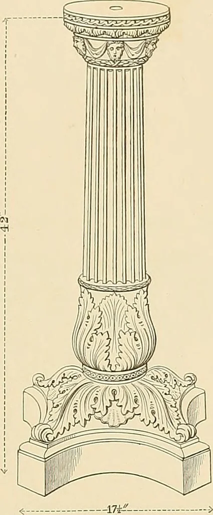 An illustration from Selection of vases, statues, busts, &c., from terra-cottas. / by J. M. Blashfield., 1857, leaf 210