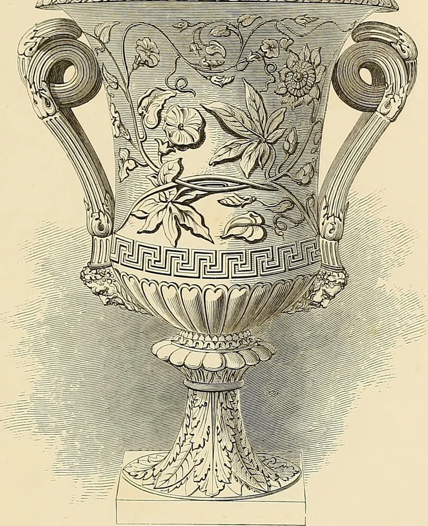 An illustration from Selection of vases, statues, busts, &c., from terra-cottas. / by J. M. Blashfield., 1857, leaf 34