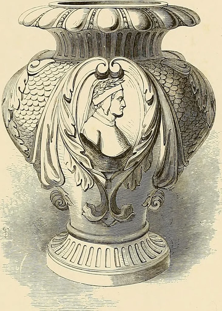 An illustration from Selection of vases, statues, busts, &c., from terra-cottas. / by J. M. Blashfield., 1857, leaf 36