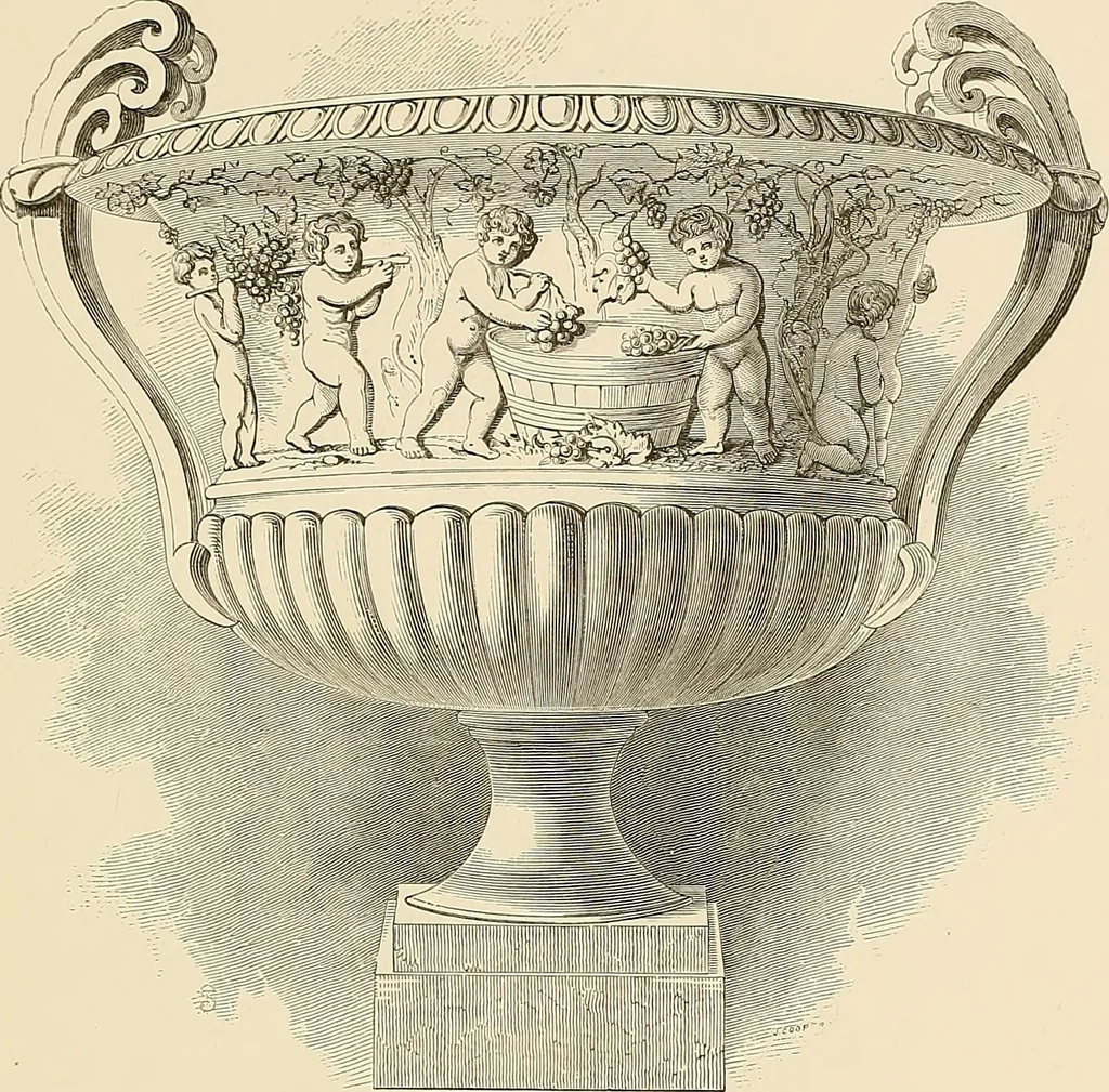 An illustration from Selection of vases, statues, busts, &c., from terra-cottas. / by J. M. Blashfield., 1857, leaf 42