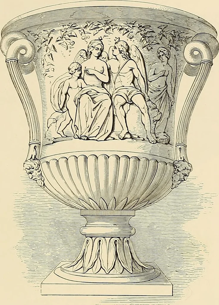 An illustration from Selection of vases, statues, busts, &c., from terra-cottas. / by J. M. Blashfield., 1857, leaf 48