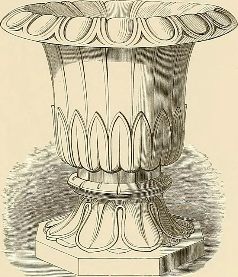 An illustration from Selection of vases, statues, busts, &c., from terra-cottas. / by J. M. Blashfield., 1857, leaf 62