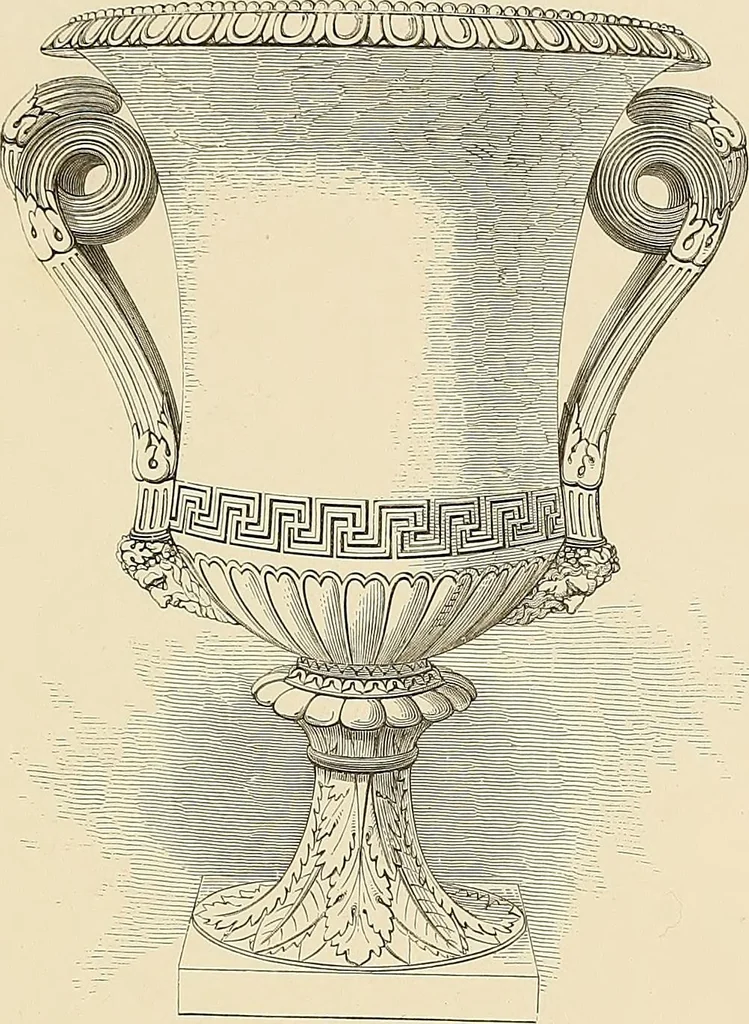 An illustration from Selection of vases, statues, busts, &c., from terra-cottas. / by J. M. Blashfield., 1857, leaf 70