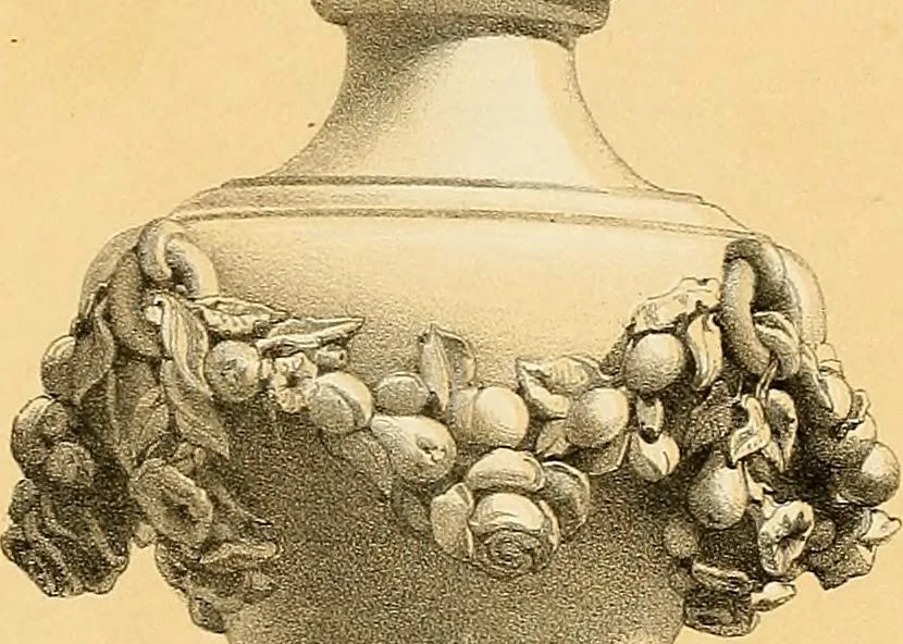 An illustration from Selection of vases, statues, busts, &c., from terra-cottas. / by J. M. Blashfield., 1857, leaf 80