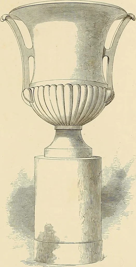 An illustration from Selection of vases, statues, busts, &c., from terra-cottas. / by J. M. Blashfield., 1857, leaf 84