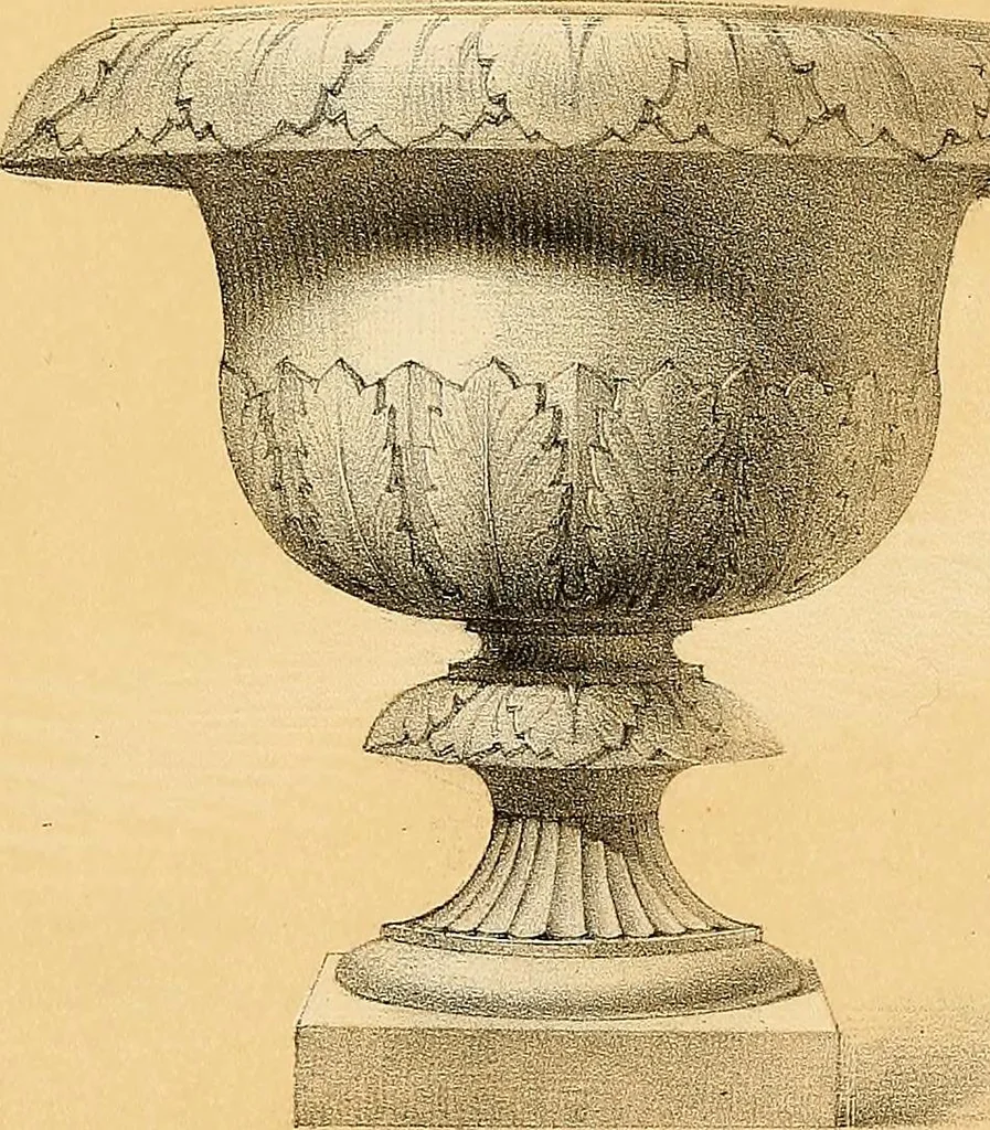 An illustration from Selection of vases, statues, busts, &c., from terra-cottas. / by J. M. Blashfield., 1857, leaf 96