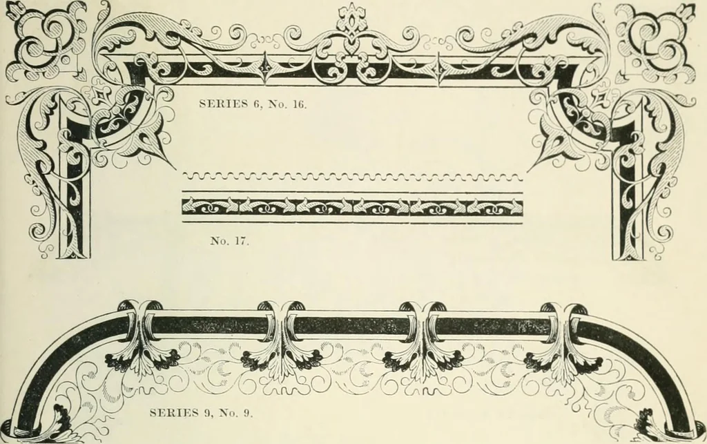 An illustration from Selections from the specimen book of the Fann Street Foundry, 1874, leaf 270