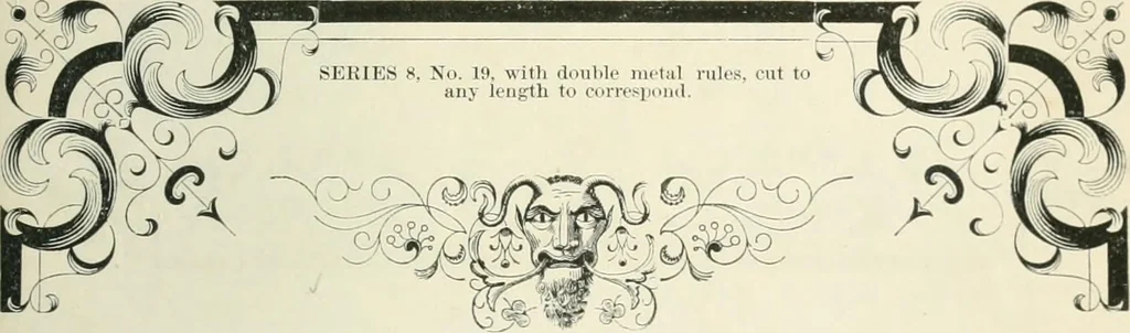 An illustration from Selections from the specimen book of the Fann Street Foundry, 1874, leaf 270