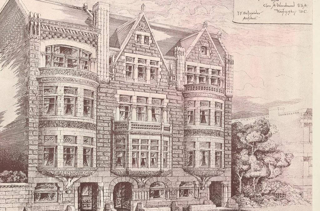An illustration from Selections from work of T.F. Schneider, architect, 1894, leaf 84