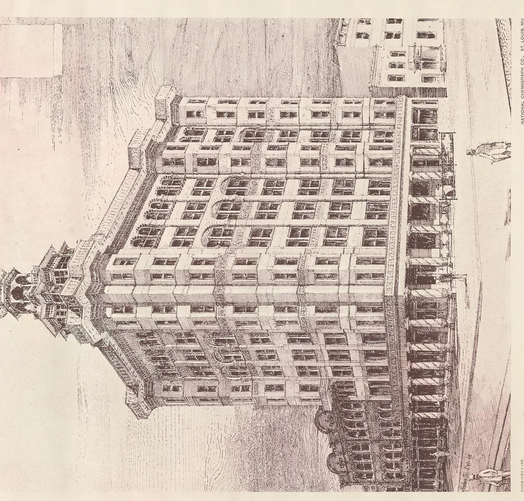 An illustration from Selections from work of T.F. Schneider, architect, 1894, leaf 88