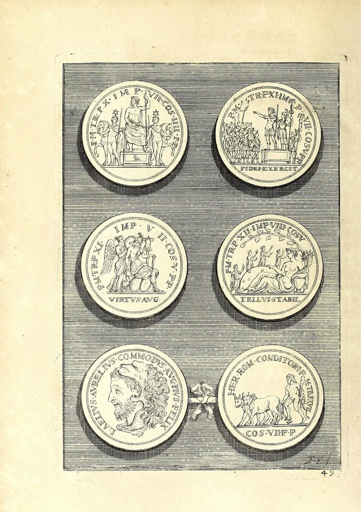 An illustration from Selectiora numismata in aere maximi moduli e museo illustrissimi D.D. Francisci de Camps ..., 1694, leaf 112