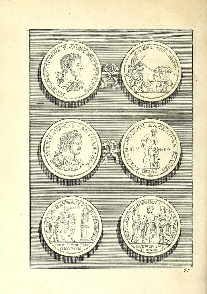 An illustration from Selectiora numismata in aere maximi moduli e museo illustrissimi D.D. Francisci de Camps ..., 1694, leaf 140